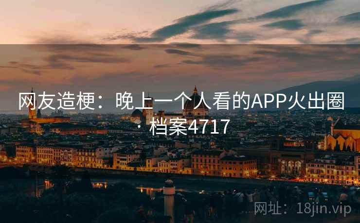 网友造梗：晚上一个人看的APP火出圈 · 档案4717