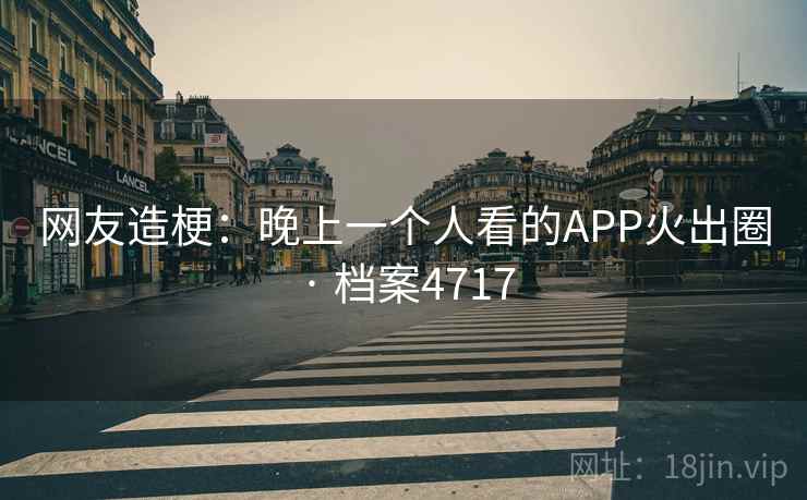 网友造梗：晚上一个人看的APP火出圈 · 档案4717