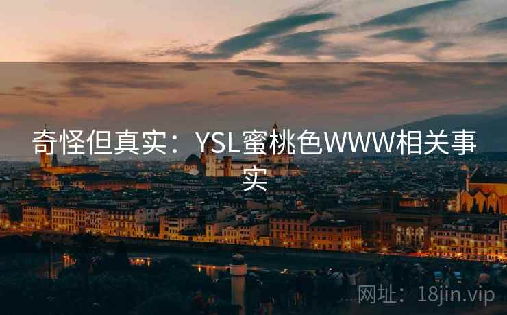 奇怪但真实：YSL蜜桃色WWW相关事实