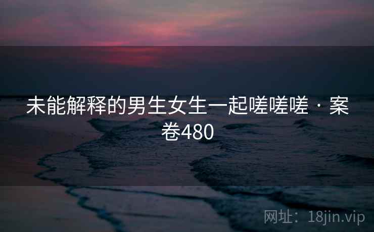 未能解释的男生女生一起嗟嗟嗟 · 案卷480